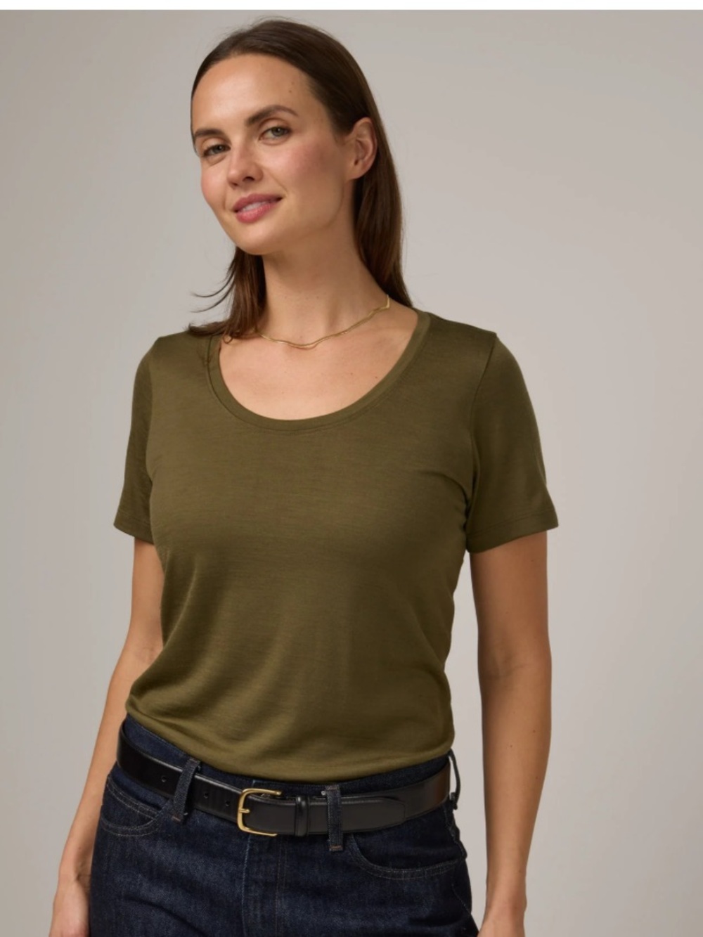 Wool & Stella signature scoop neck tee
